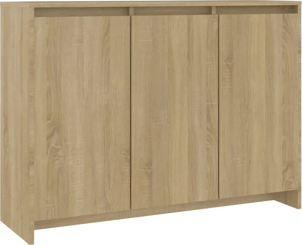 vidaXL sonoma tölgy színű szerelt fa tálalószekrény 102 x 33 x 75 cm