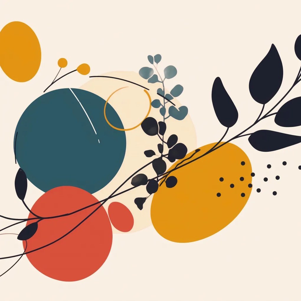 Poszter 50x50cm Természet kollázs