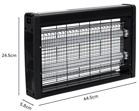 Brilagi - Elektromos rovarcsapda 2xUV/18W/230V 100 m2 fekete