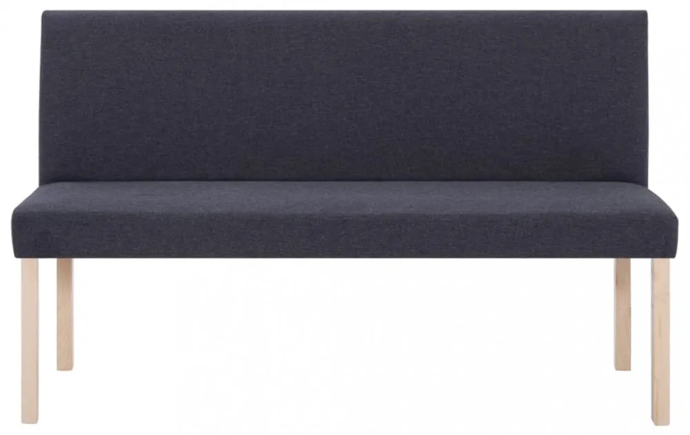 sötétszürke poliészter pad 139,5 cm