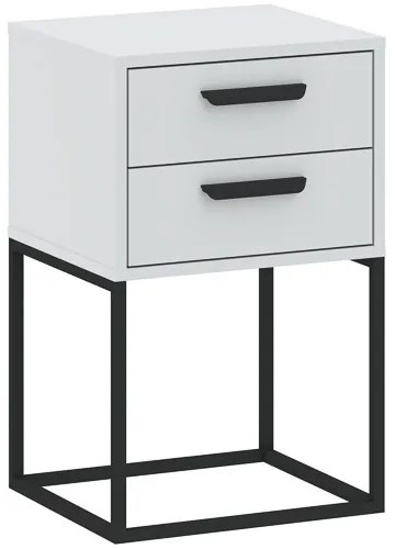 Éjjeliszekrény 2 Fiókkal Fehér Színben CADRO NR9 40 cm