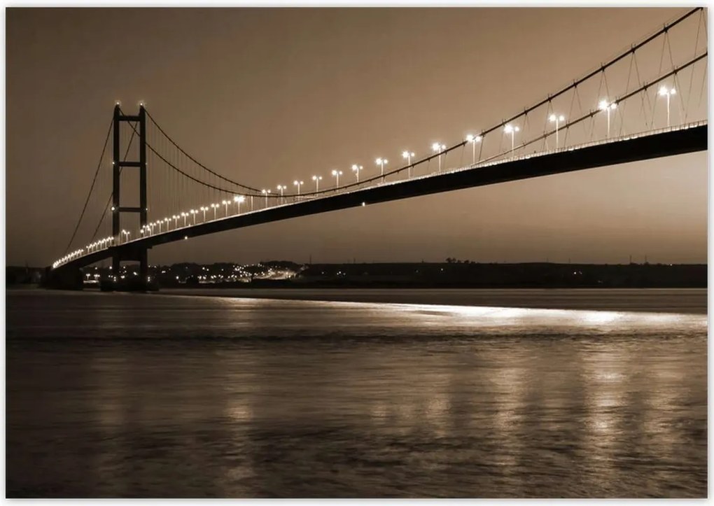 Poszterek 100x70 Szépia stílusú fotó híd