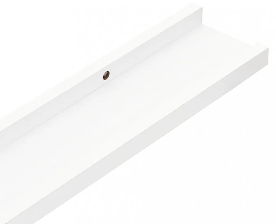 2 db fehér fali polc 115 x 9 x 3 cm