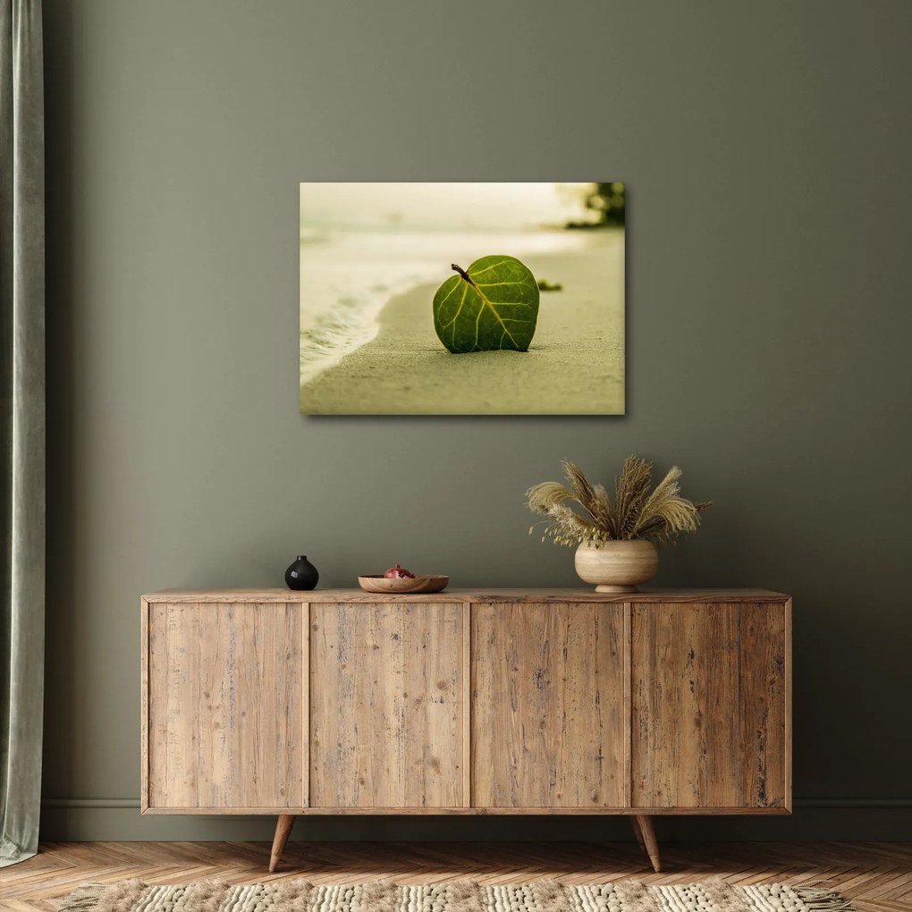 Kép egy levél a homokban (70x50 cm)