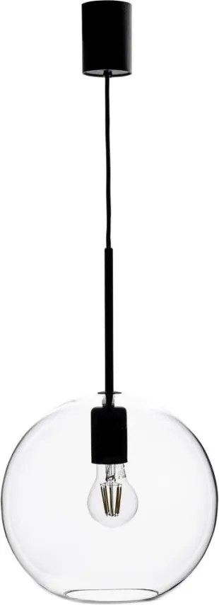 MARKSLÖJD 108506 PATERA Modern Függesztett Lámpa Fekete, Átlátszó E27 IP20
