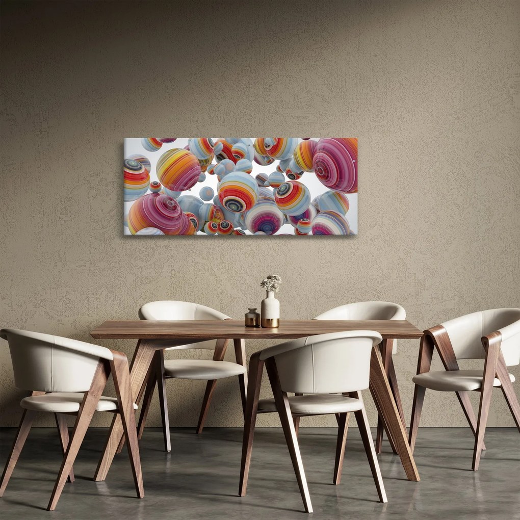 Festett gömbök képe (120x50 cm)