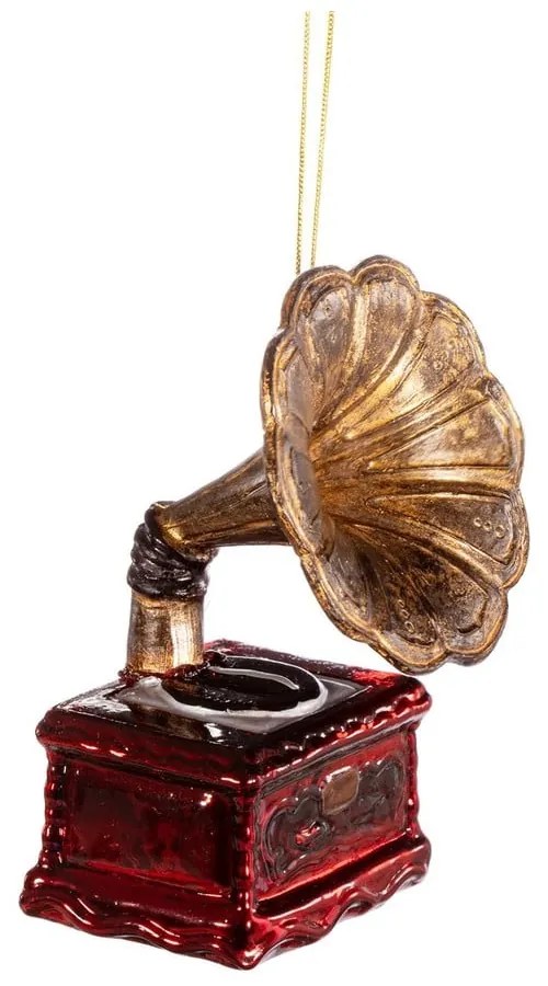 Kézzel készített karácsonyfadísz 11 cm Gramophone – Sass &amp; Belle