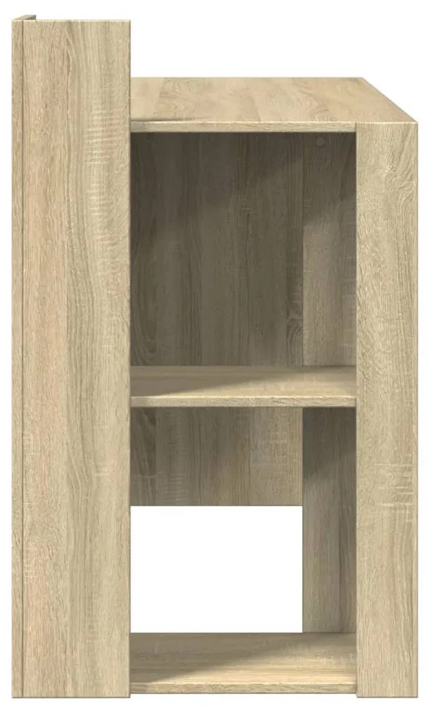 sonoma tölgy színű szerelt fa irodai asztal 103,5x56,5x94 cm