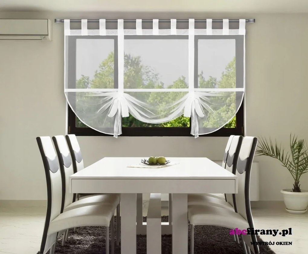 Fátyol Redőny Vállpántos függöny 120x130