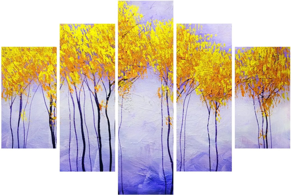 Sárga fák képe (150x105 cm)
