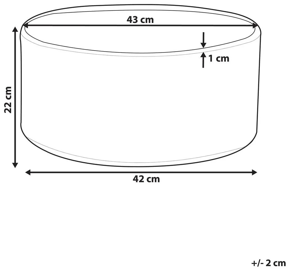 Virágtartó ⌀ 43 cm Valty (fehér). 1079946