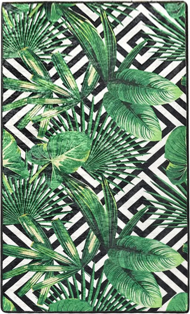 Tropic előszobaszőnyeg, zöld, 80×200 cm