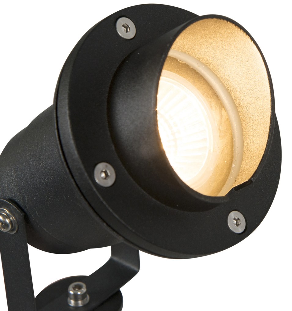 Kert spotlámpa tüskeszerű fekete kábellel és dugóval IP65 - Done