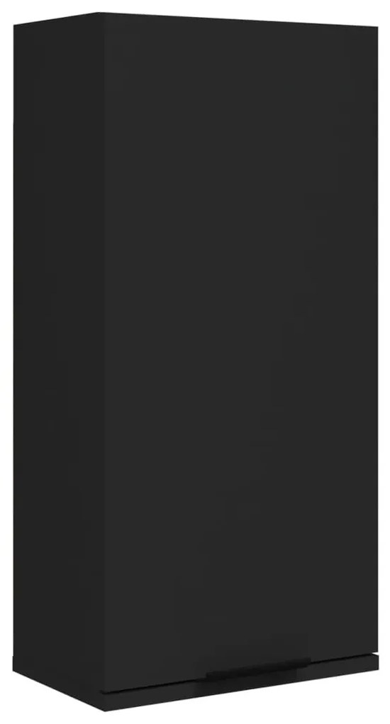 fekete fali fürdőszobaszekrény 32 x 20 x 67 cm