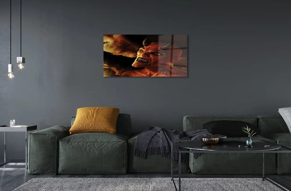 Üvegképek Ördög 120x60cm
