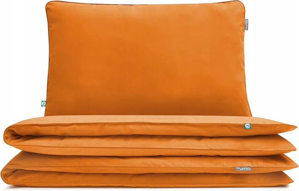 Ágyneműhuzat Basic Narancssárga 160x200 cm 2x 60x50 cm Mumla