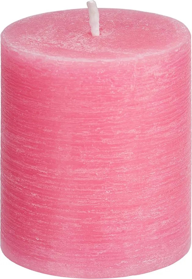 RUSTIC gyertya 8 cm, pink