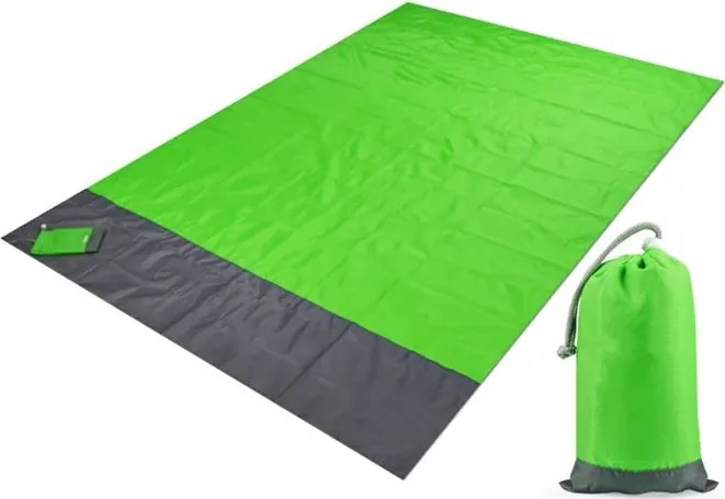 Zaparkorun Nagy pléd a strandra vagy a természetbe - zöld