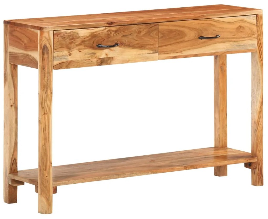 tömör akácfa tálalószekrény 110 x 30 x 75 cm