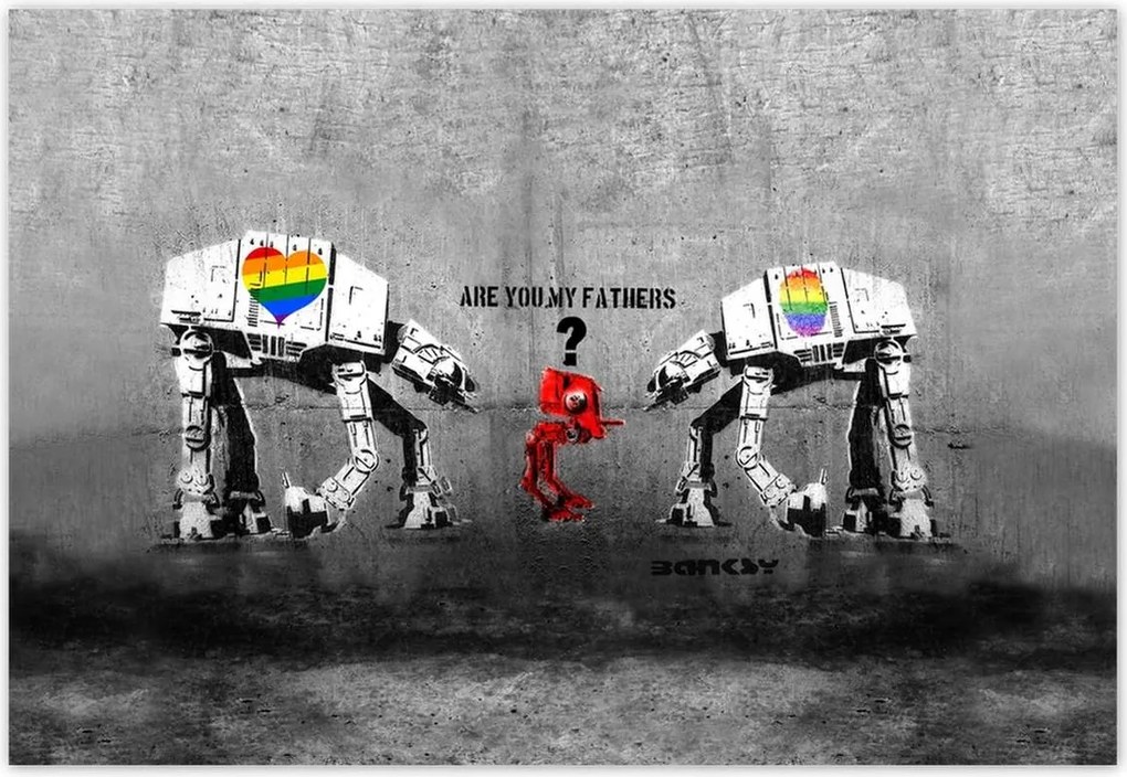 Fotótapéták 152x104 Are you my fathers Banksy