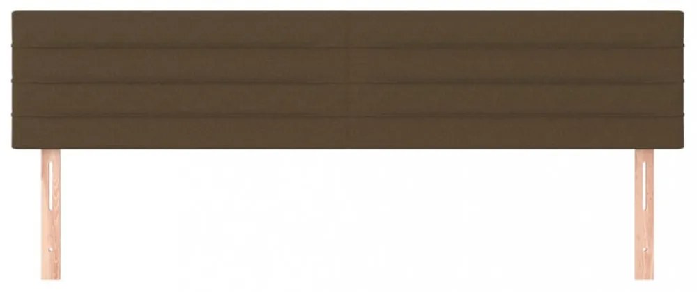 2 db sötétbarna szövet fejtámla 100x5x78/88 cm