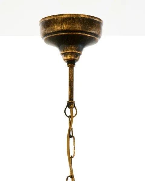 BRILAGI - Láncra függesztett MOLLERO csillár 1xE27/15W/230V, átm. 24 cm, bronz/patina
