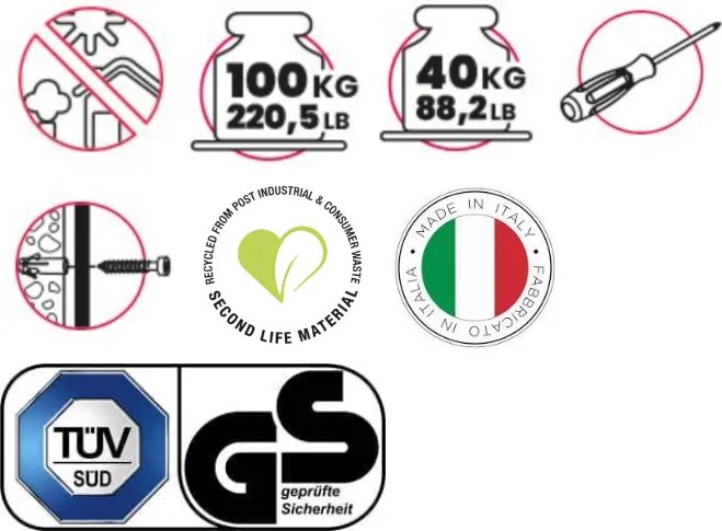 Műanyag polcos állvány UNIVERSAL PRO 94-5 fekete