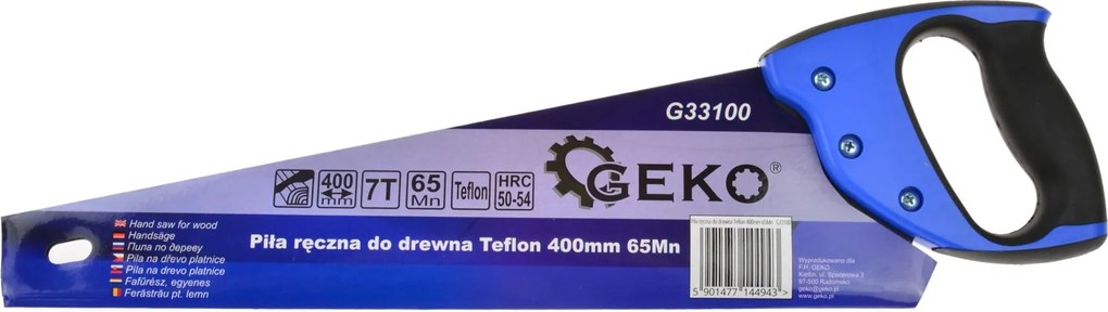 Faipari kézifűrész Teflon 400 mm 65 Mn