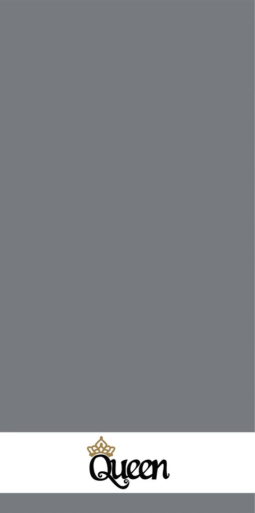 Queen pamut törölköző szürke 70x140 cm 500GSM