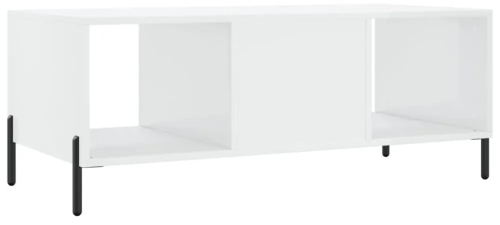 vidaXL magasfényű fehér szerelt fa dohányzóasztal 102 x 50 x 40 cm