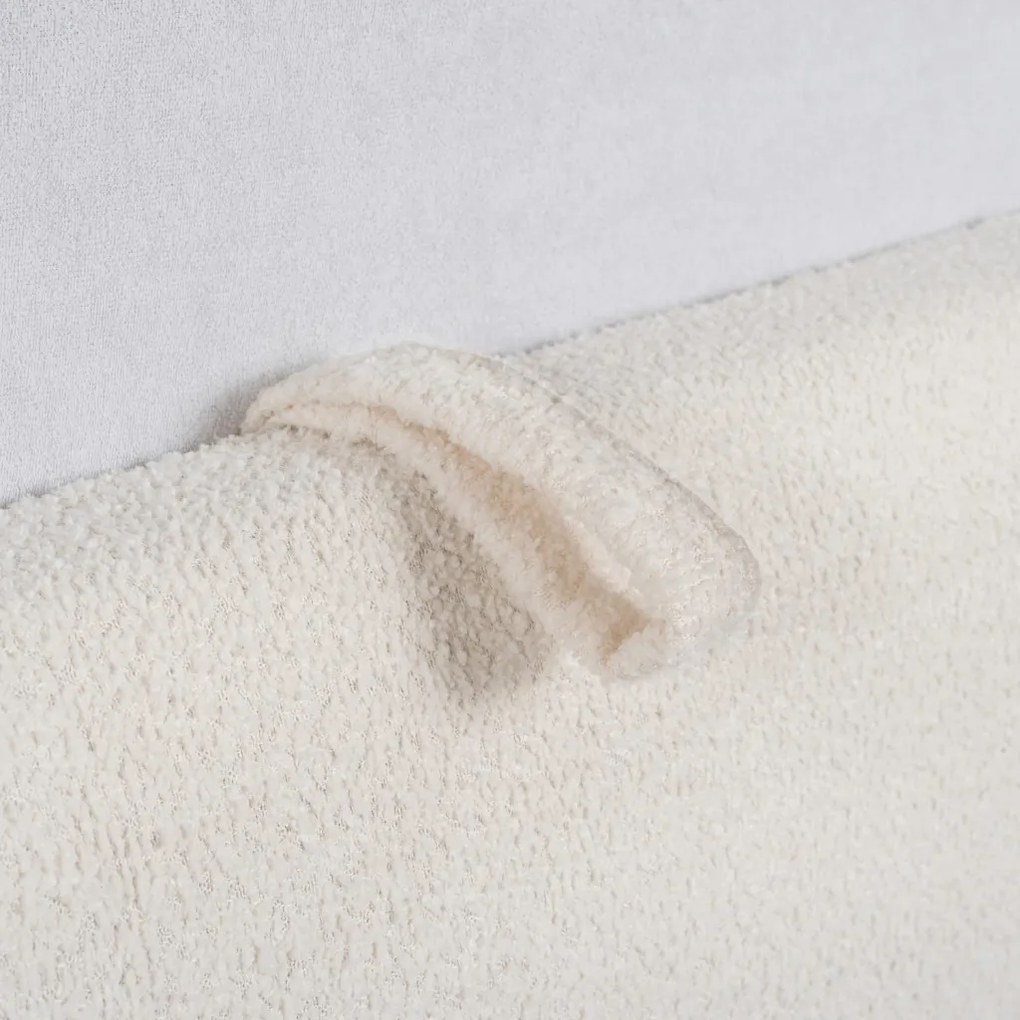 Kárpitozott Franciaágy Krém Színben Ágynemütartóval. 160x200 BRISTOL