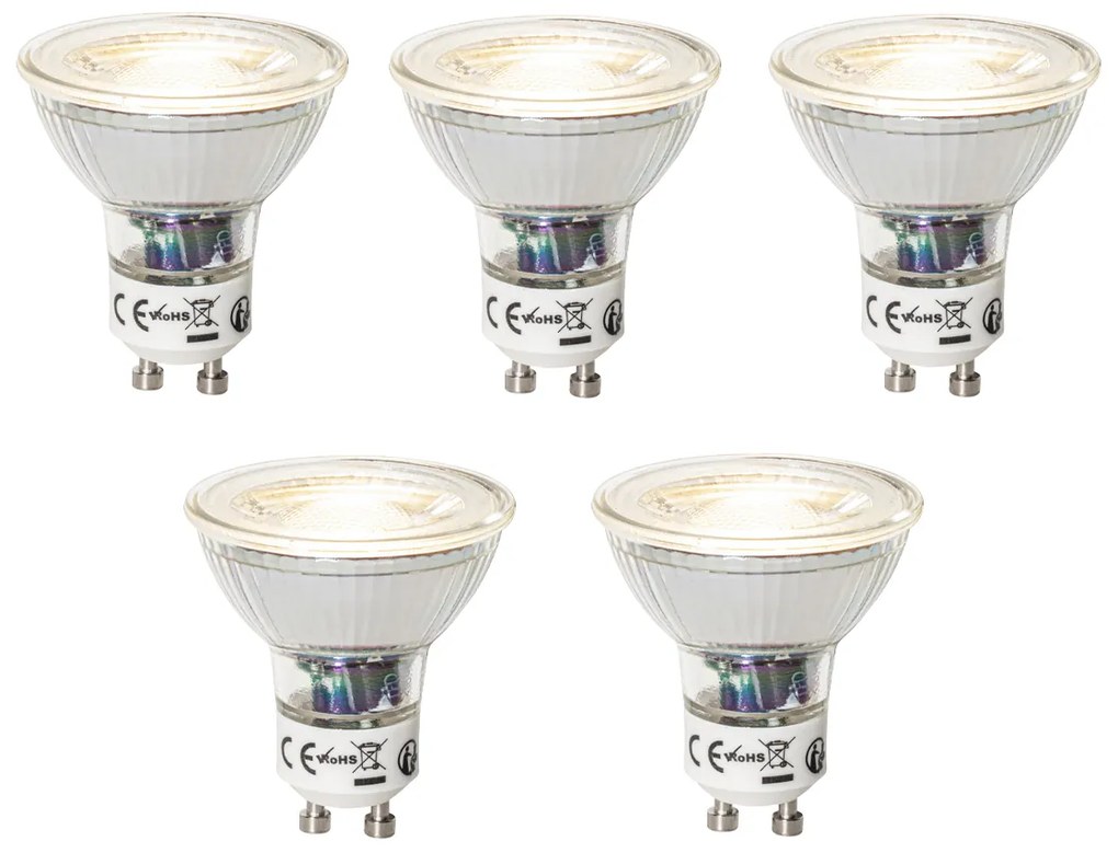 5 darabos GU10 3 lépésben dimmelhető LED izzó készlet 7W 600 lm 4000K