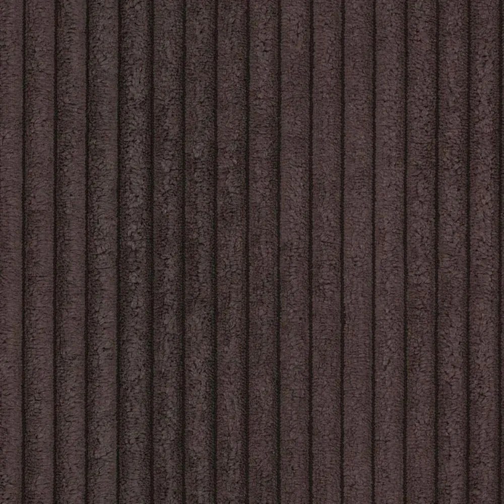 Barna kordbársony kinyitható sarokkanapé (variálható) Sara – Ropez