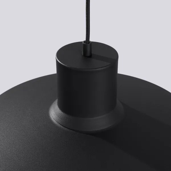 Sollux SL.1703 - Csillár zsinóron BILO 1xE27/15W/230V átm. 35 cm fekete