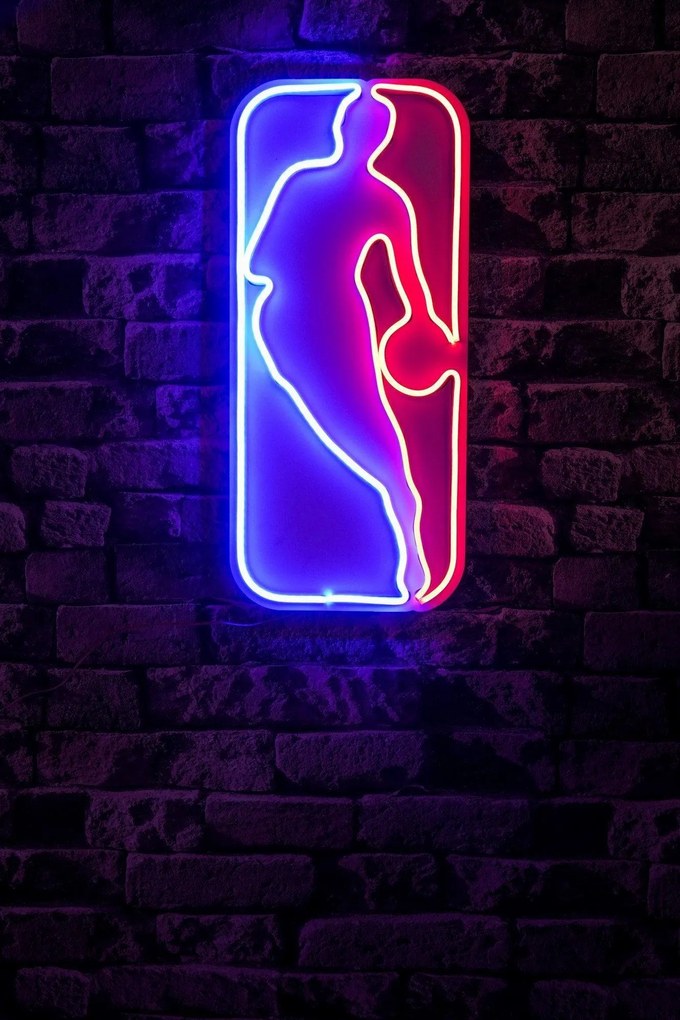 Műanyag LED-es fali dekoráció, The Logo Jerry West - Multicolor