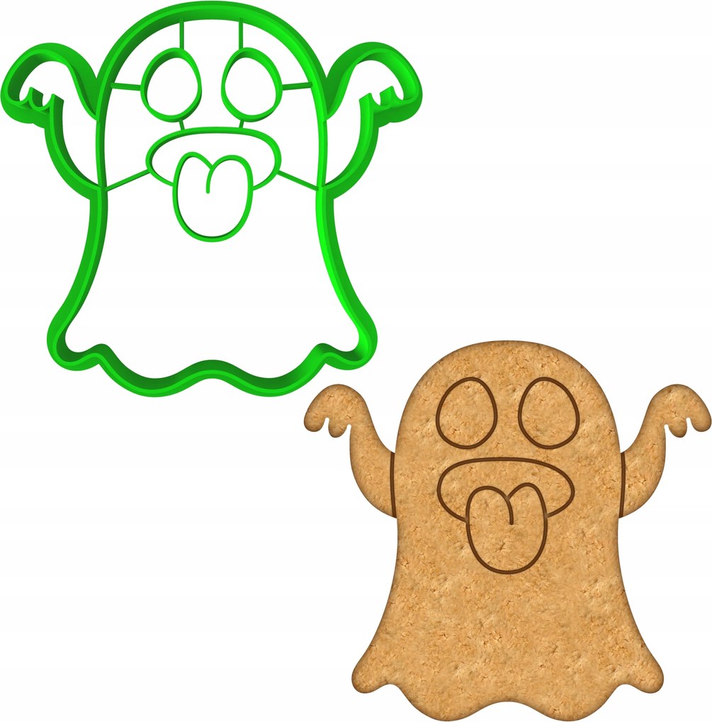 Forma Lyukasztó Sütemény- és Mézeskalácsvágó Halloween Lélekszellem