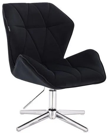 HR212CROSS Fekete modern velúr szék