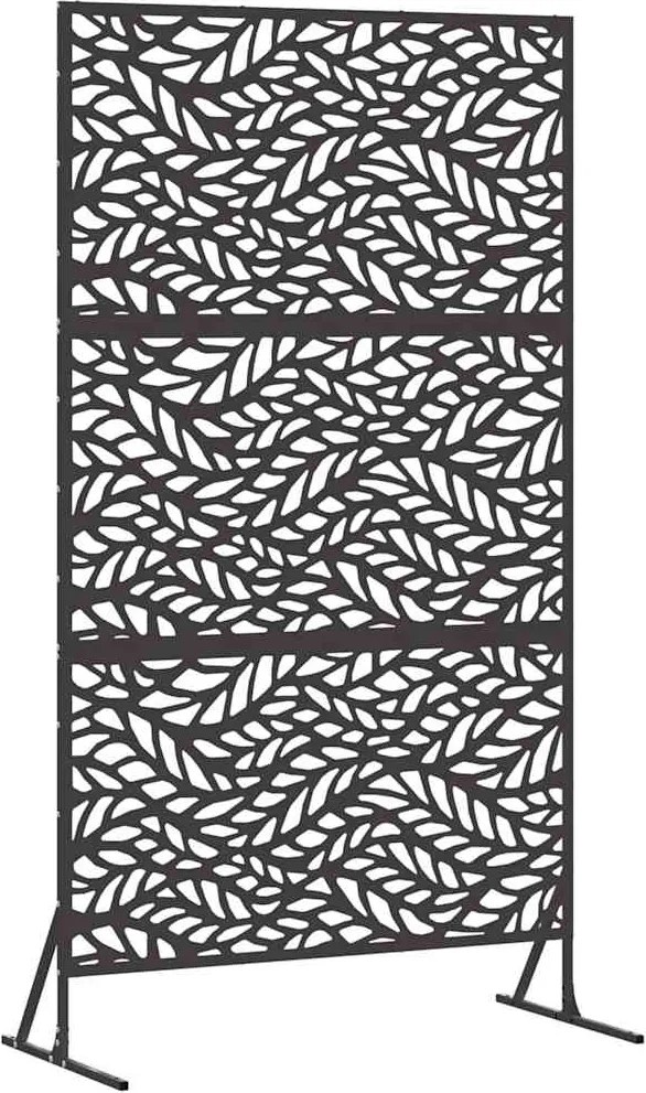 vidaXL Magánszféra Képernyő Fekete 100 x 50 x 180 cm Acél