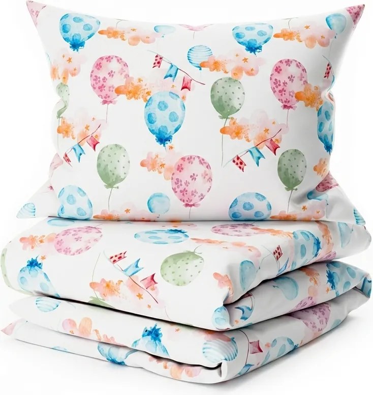 Krepp ágyneműhuzat kiságyba Renforcé BALUNEA fehér Ágyneműhuzat mérete: 45 x 65 cm | 90 x 140 cm