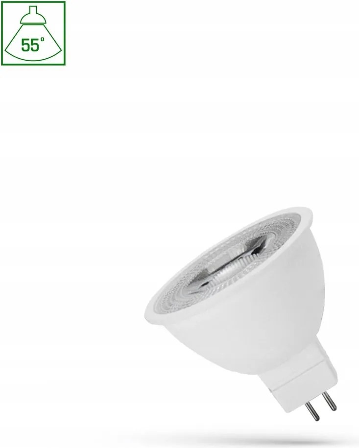 Led izzó MR16 12V 6W Smd 55st Nw Spectrum lencsével Woj 14552_55ST