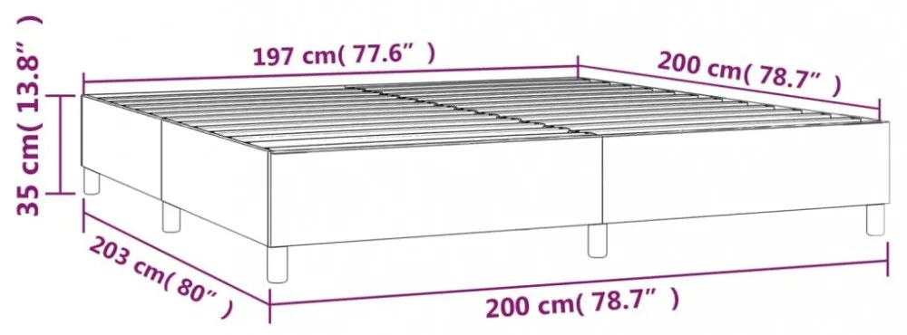 zöld szövet ágykeret matrac nélkül 200 x 200 cm