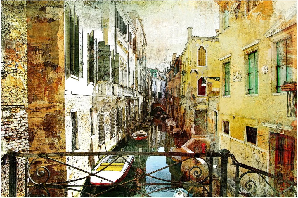 Kép - Utca Velencében (90x60 cm)