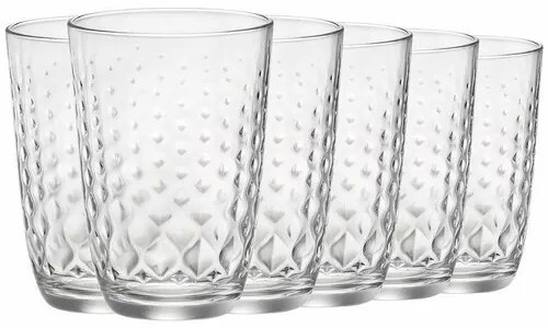 Bormioli Rocco Glit 6 db-os pohárkészlet, 380 ml, 380 ml