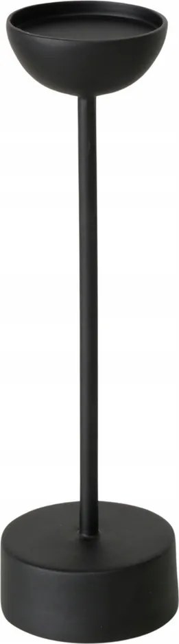 Gyertyatartó Fekete Fém Minimalista Egy Gyertyához Vimo 30,5X9 CM