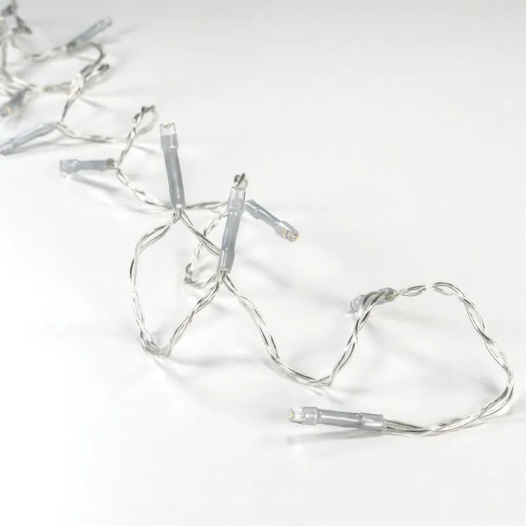 Karácsonyi LED-lánc készlet időzítővel 100 LED hideg fehér