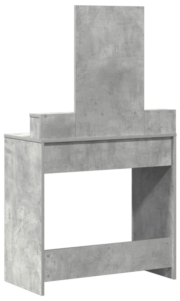 Sminkasztal Fiókokkal Beton Szürke 79x41x140 cm