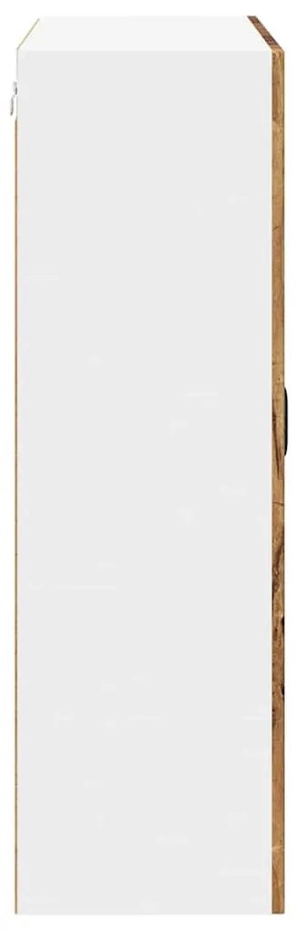 Fali konyhaszekrény polcokkal Öreg fa 80 x 31 x 100 cm Faanyag