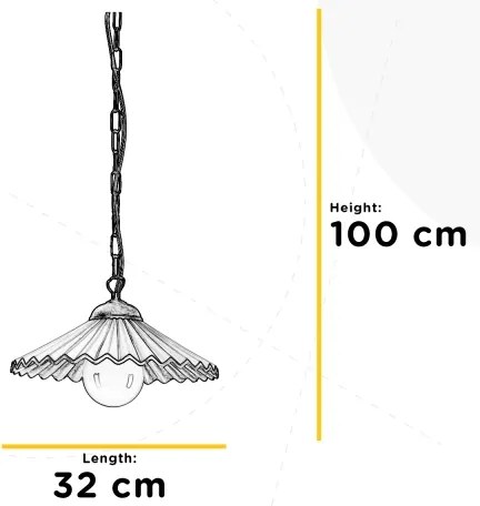 ONLI - Csillár láncon ROSINA 1xE27/22W/230V