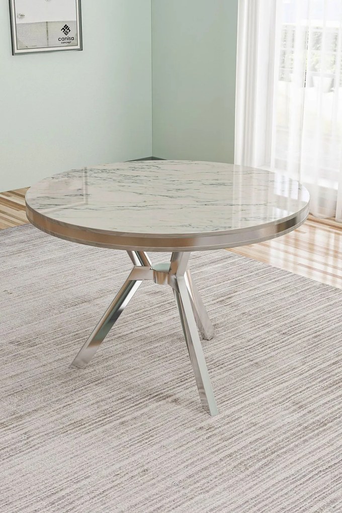 Mos - White Marble, Chrome