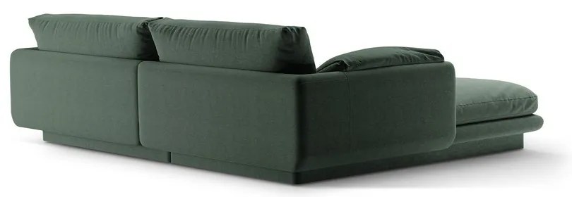 Sötétzöld sarokkanapé (jobb oldali) Torino – Micadoni Home